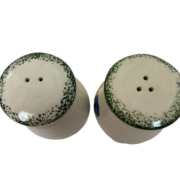 Salt & Pepper Shakers Set White Ceramic Rooster Country Kitchen Barnyard Farm - Picture 5 of 15